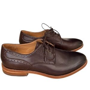 Warfield & Grand Mens Size 9 Lace Up Leather Oxfords Brown Dress Shoes Classic
